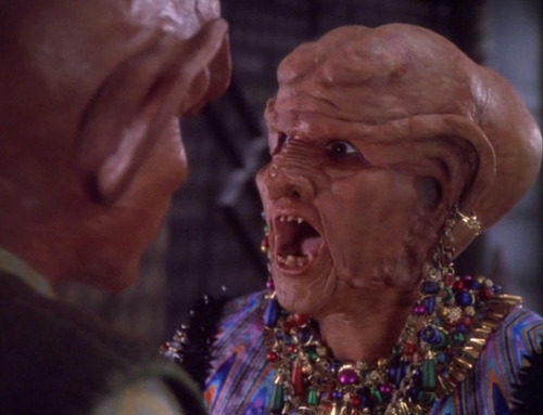 Ishka and Quark shout at each other