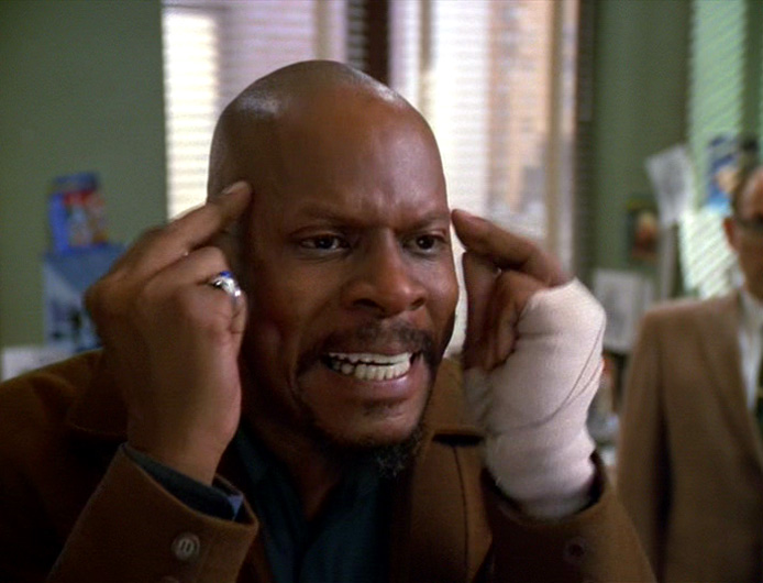Benny points at his head and says Ben Sisko is real