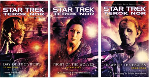 Covers of 3 Terok Nor Novels