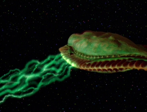 Alien mother (looks like giant green jellyfish)