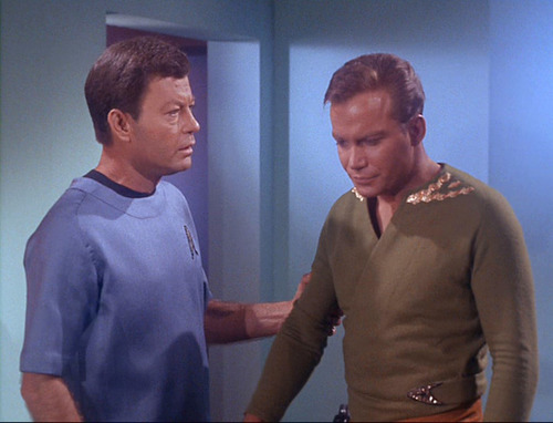 McCoy talks to dry Kirk