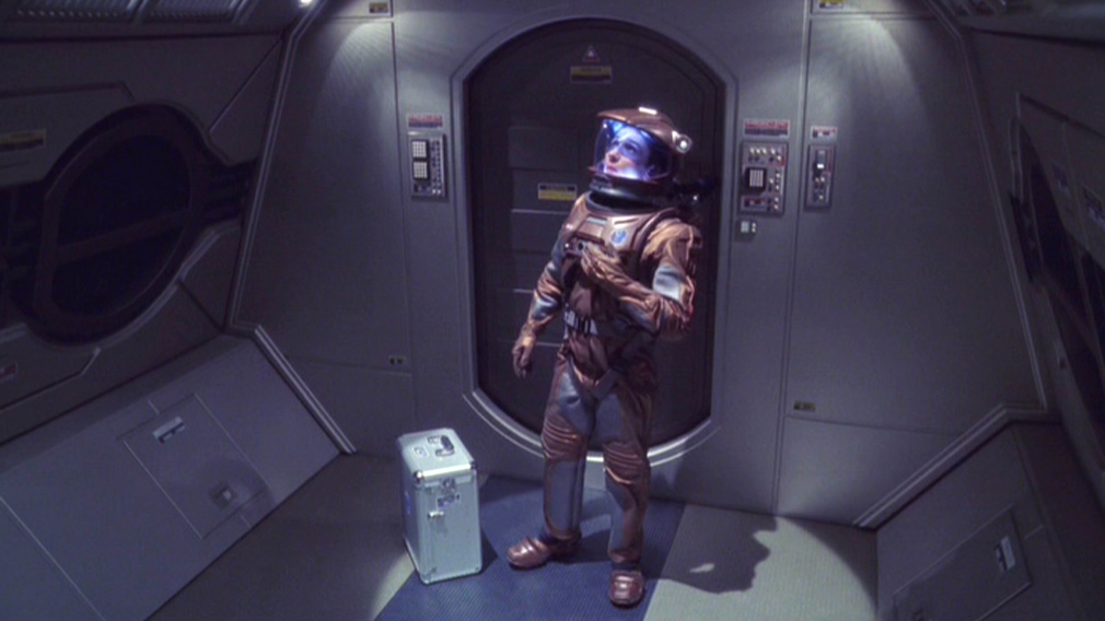 Reed in his EV suit getting ready to go outside