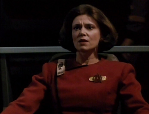 Rachel Garrett commands the Enterprise-C