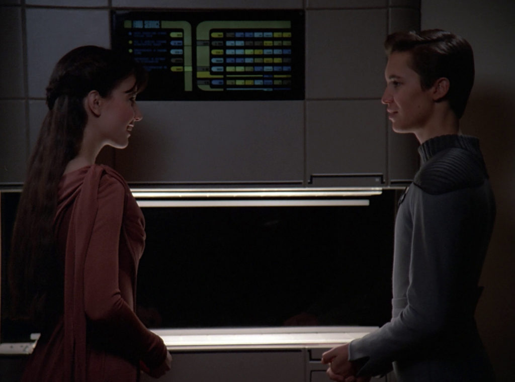 Wesley and Salia at the replicator