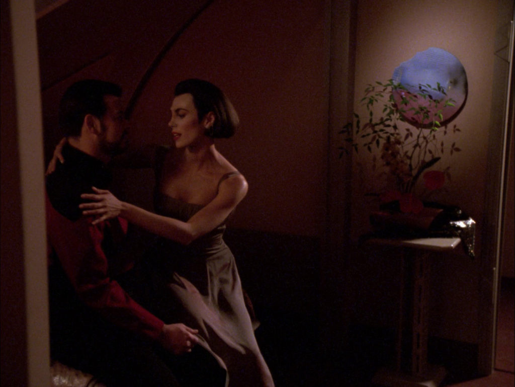 Ro and Riker embrace