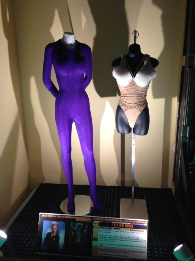 Seven of Nine's purple catsuit and undergarment corset