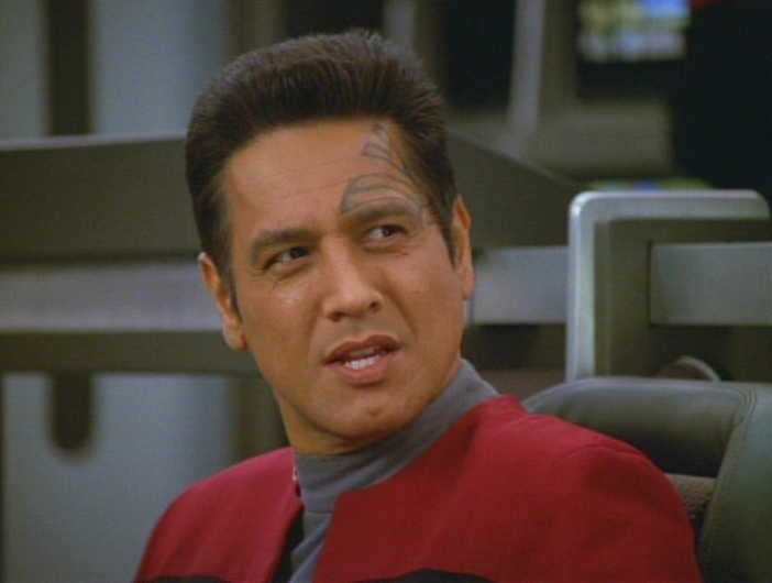 Chakotay looks utterly disgusted