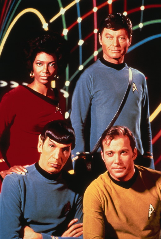 Uhura, Spock, McCoy and kirk