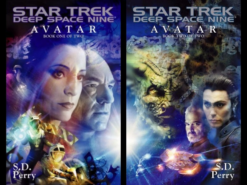 Star Trek Avatar book covers