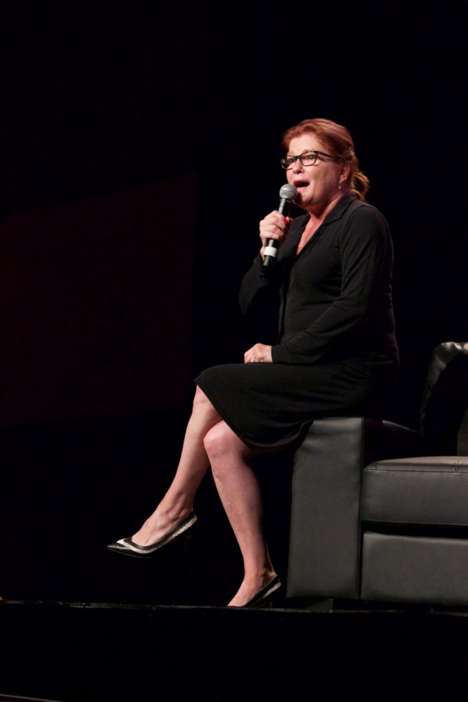 Kate Mulgrew on stage at Montreal Comiccon 2016
